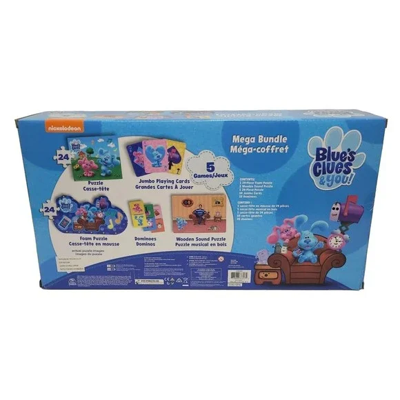 Nickelodeon Blues Clues & You Mega Value Box Spin Master 5 Games Bundle, New!! - Picture 2 of 2